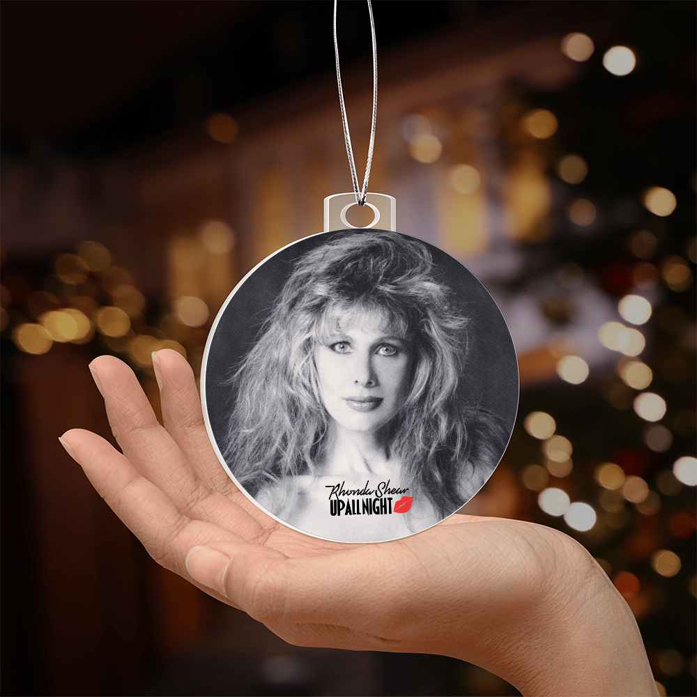 Rhonda Shear Up All Night Christmas Ornament