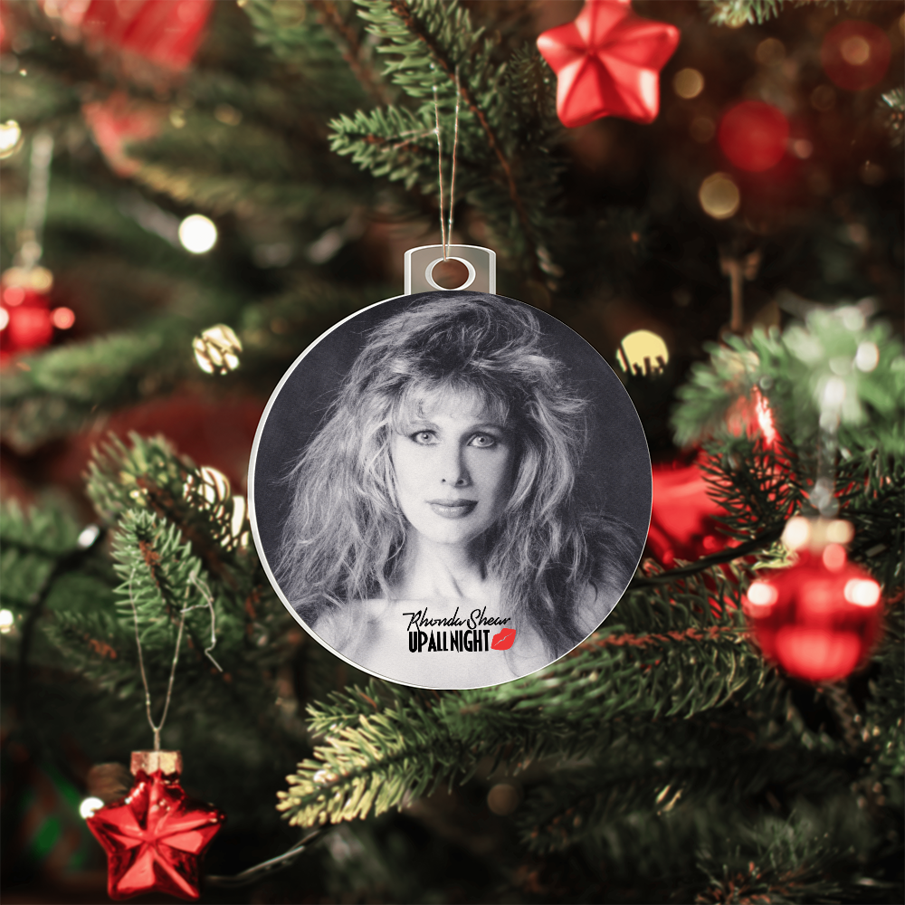 Rhonda Shear Up All Night Christmas Ornament