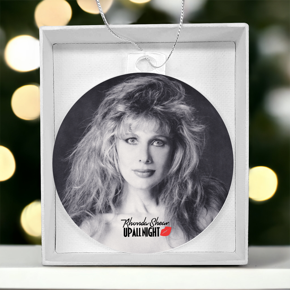Rhonda Shear Up All Night Christmas Ornament