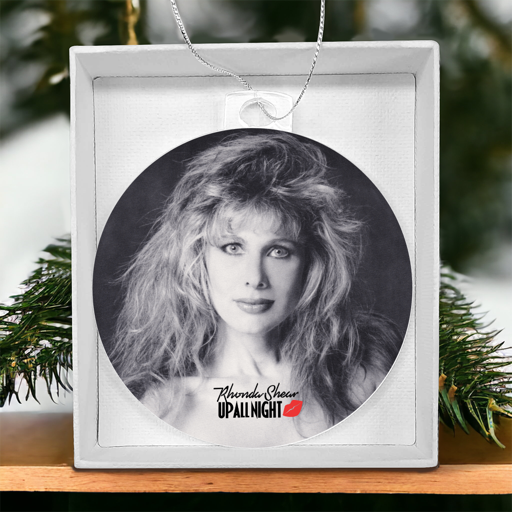 Rhonda Shear Up All Night Christmas Ornament