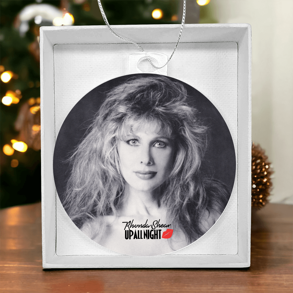 Rhonda Shear Up All Night Christmas Ornament