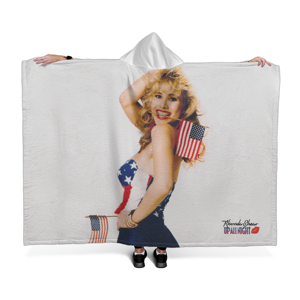 Rhonda Shear USA Hoodie Blanket