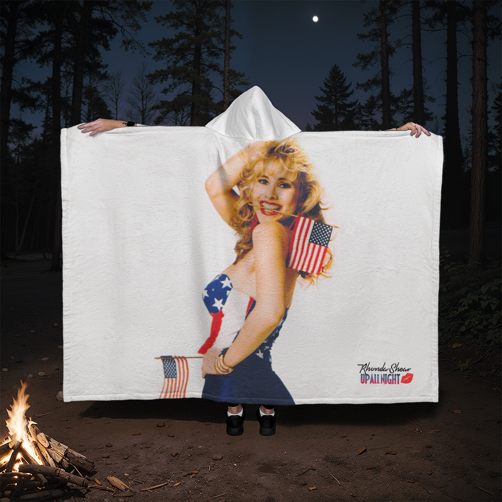 Rhonda Shear USA Hoodie Blanket