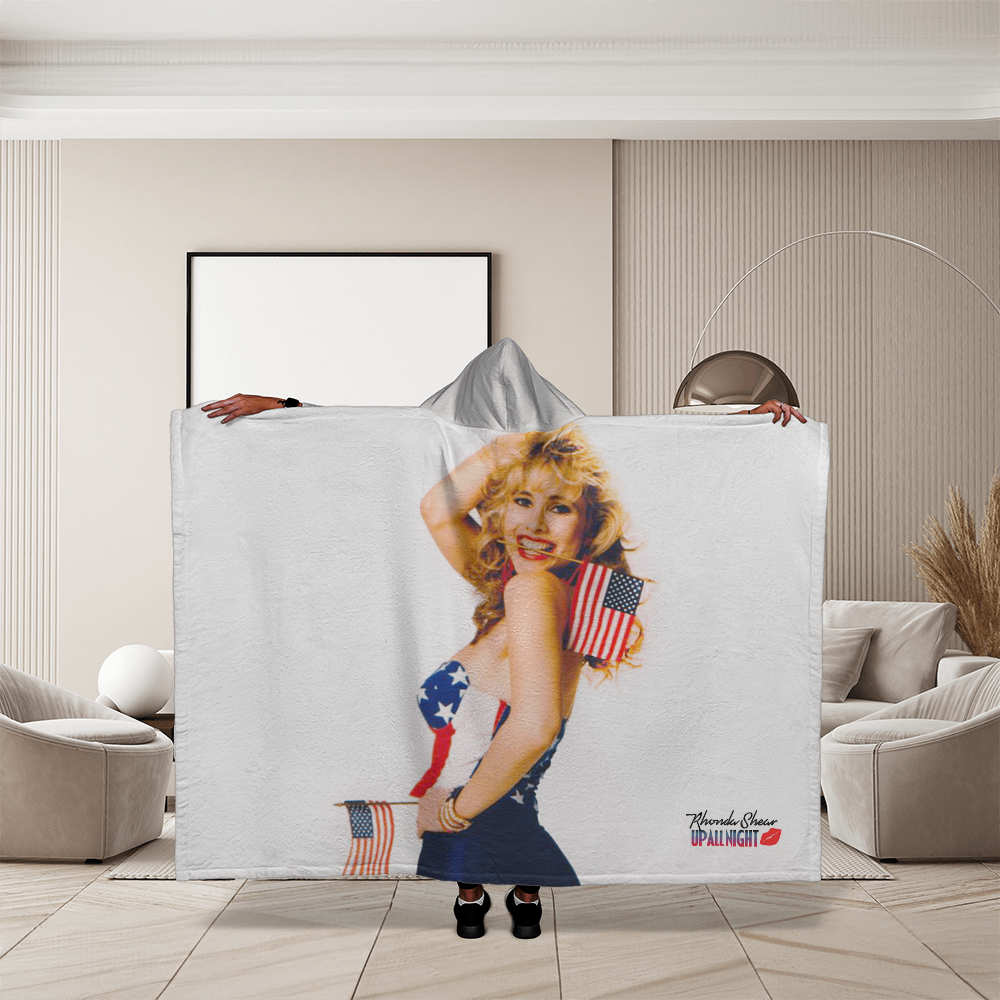 Rhonda Shear USA Hoodie Blanket